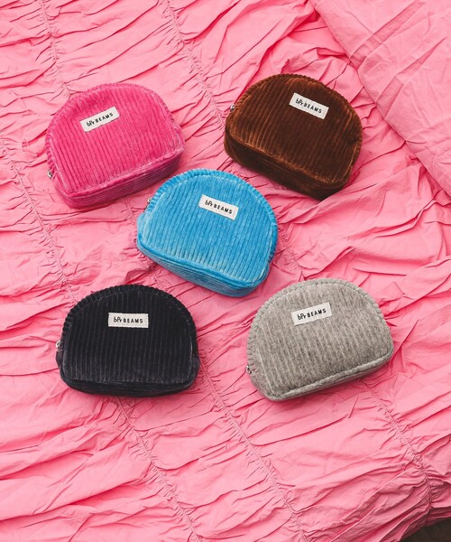 bpr BEAMS（ビーピーアール ビームス ）の「ワイドコーデュロイ ポーチ（ポーチ・レディース・サックスブルー/グレー/ネイビー/ピンク/ブラウン・ONE SIZE）」の12枚目の写真