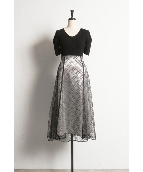 ⭐︎美品⭐︎シェアスピリット　コットンシアーワンピース　スパンコール ⭐︎美品⭐︎シェアスピリット コットンシアーワンピース
