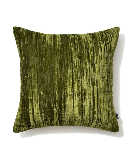 セール】ベルベットドット クッションカバー 45×45 グリーン（093