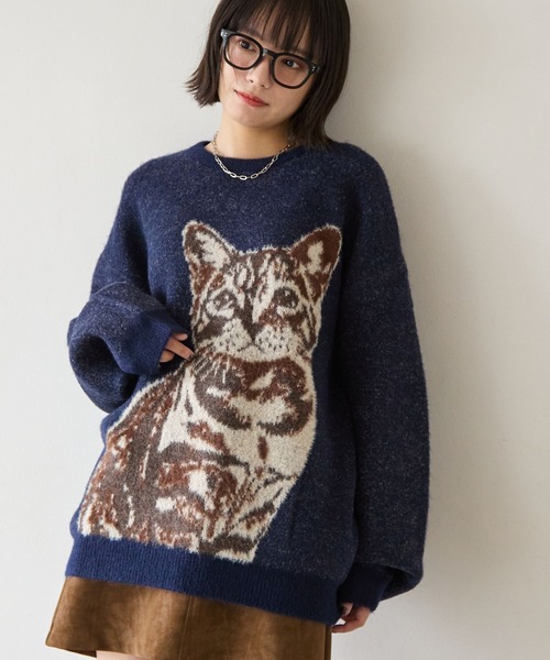 UNISEX》キャットシャギーニット（ニット/セーター）｜PBLIM（ページ