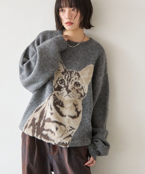 PBLIM（ページボーイリム）の「《UNISEX》キャットシャギーニット