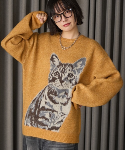 PBLIM（ページボーイリム）の「《UNISEX》キャットシャギーニット