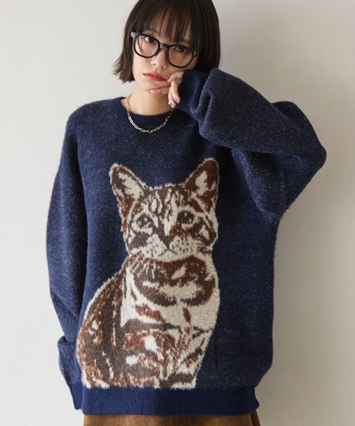 セール】《UNISEX》キャットシャギーニット（ニット/セーター）｜PBLIM