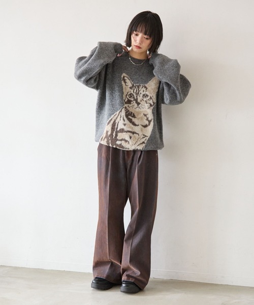 UNISEX》キャットシャギーニット（ニット/セーター）｜PBLIM（ページ