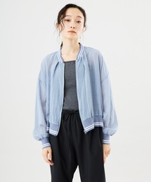 Perfect Suit FActory（パーフェクトスーツファクトリー）の「ラインリブ　シアーブルゾン（その他アウター）」