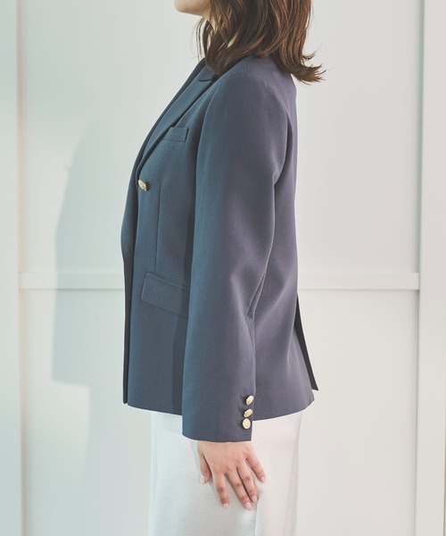 Sirin(シリン)の「ゴールドボタンダブルジャケット【2サイズ展開】(テーラードジャケット・レディース・チャコールグレー/ネイビー/モカ・X-SMALL/SMALL)」の15枚目の写真