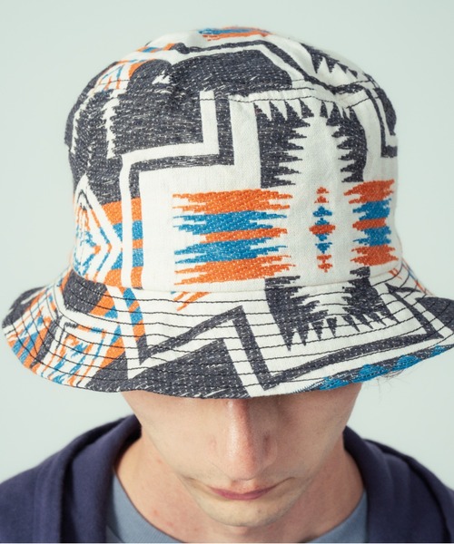 PENDLETON（ペンドルトン）の「ジャガード・ハット（ハット・メンズ・チャコールグレー/レッド系その他・ONE SIZE）」の2枚目の写真