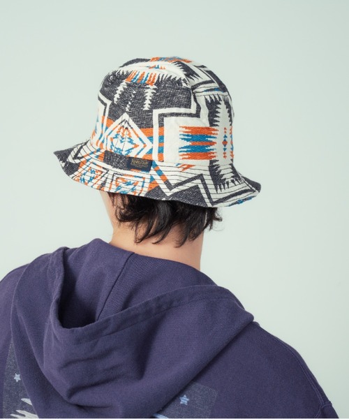 PENDLETON（ペンドルトン）の「ジャガード・ハット（ハット・メンズ・チャコールグレー/レッド系その他・ONE SIZE）」の4枚目の写真