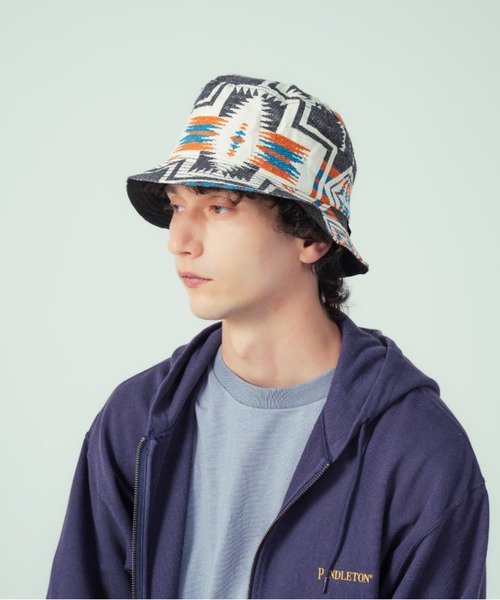 PENDLETON（ペンドルトン）の「ジャガード・ハット（ハット・メンズ・チャコールグレー/レッド系その他・ONE SIZE）」の5枚目の写真