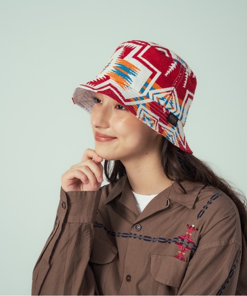 PENDLETON（ペンドルトン）の「ジャガード・ハット（ハット・メンズ・チャコールグレー/レッド系その他・ONE SIZE）」の11枚目の写真