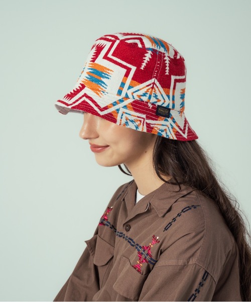 PENDLETON（ペンドルトン）の「ジャガード・ハット（ハット・メンズ・チャコールグレー/レッド系その他・ONE SIZE）」の12枚目の写真