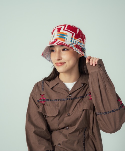PENDLETON（ペンドルトン）の「ジャガード・ハット（ハット・メンズ・チャコールグレー/レッド系その他・ONE SIZE）」の14枚目の写真