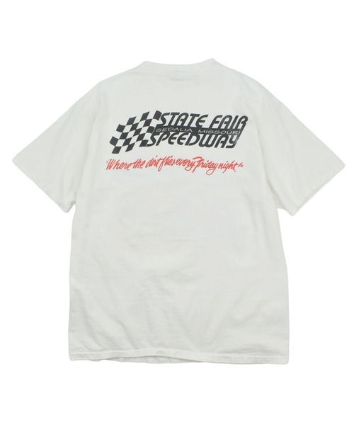 HANES(ヘインズ)の「【USED】90’s Hanes “OUTLAW Sprintcars” レーシング Tシャツ(Tシャツ/カットソー・メンズ・ホワイト・LARGE)」の4枚目の写真
