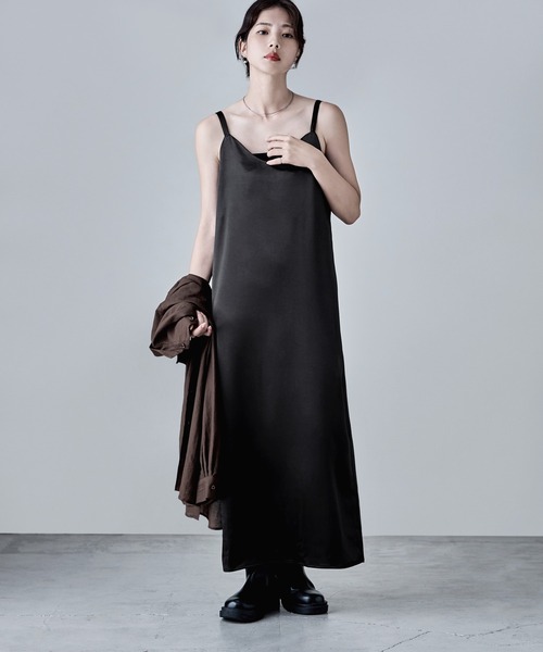 サテンキャミワンピース（ワンピース）｜etoll.（エトル）の