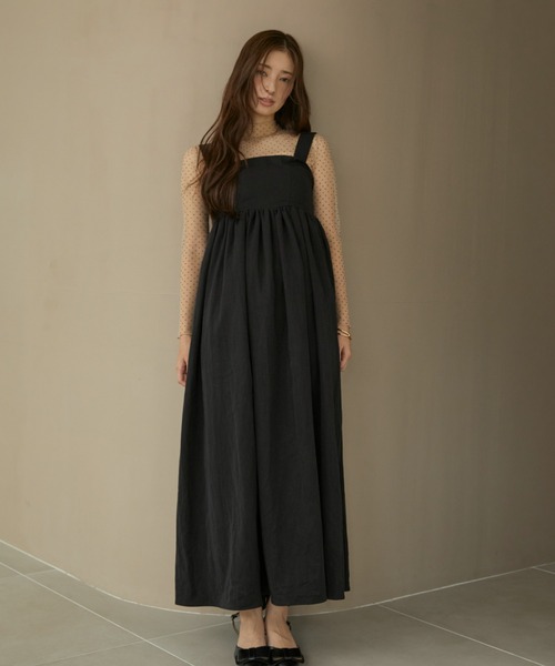 ACYM（アシーム）の「ドットシアーハイネックブラウス（シャツ/ブラウス・レディース・ブラック/ベージュ・FREE）」の8枚目の写真