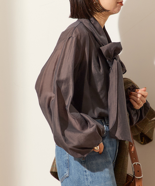 シアーボウタイブラウス（シャツ/ブラウス）｜journal standard L
