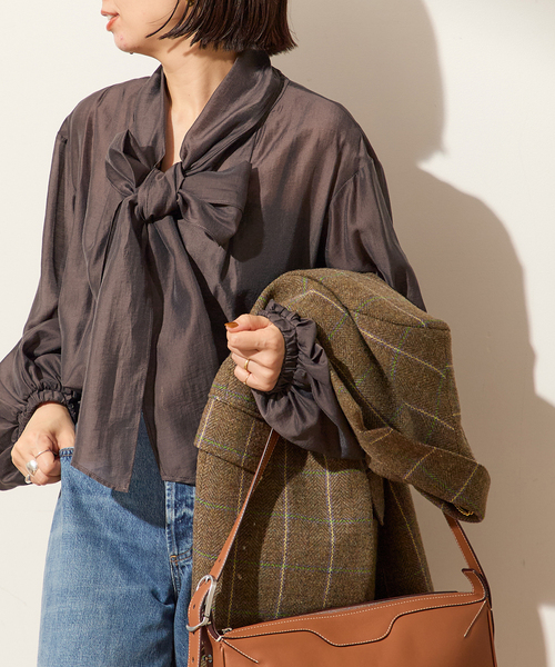 【タグ付き新品】2025★ジャーナルスタンダードレサージュ ブラウス ボウタイ DEVEAUX＊IPEKERボウタイブラウス2（シャツ／ブラウス）｜JOURNAL