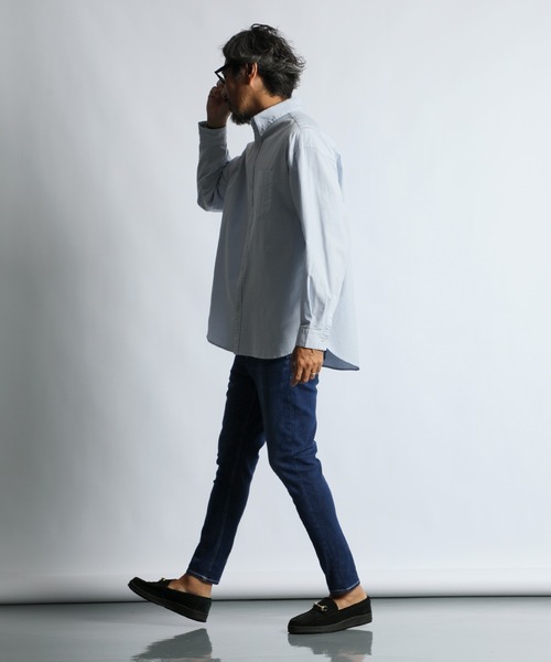 The DUFFER of ST.GEORGE（ザダファーオブセントジョージ）の「FREE FIT SUPER STRETCH "ISKO" DENIM：スーパーストレッチ ISKO(イスコ) デニム（デニムパンツ・メンズ・ライトインディゴブルー/ダークインディゴブルー/インディゴブルー・SMALL/X-LARGE/LARGE/MEDIUM）」の19枚目の写真