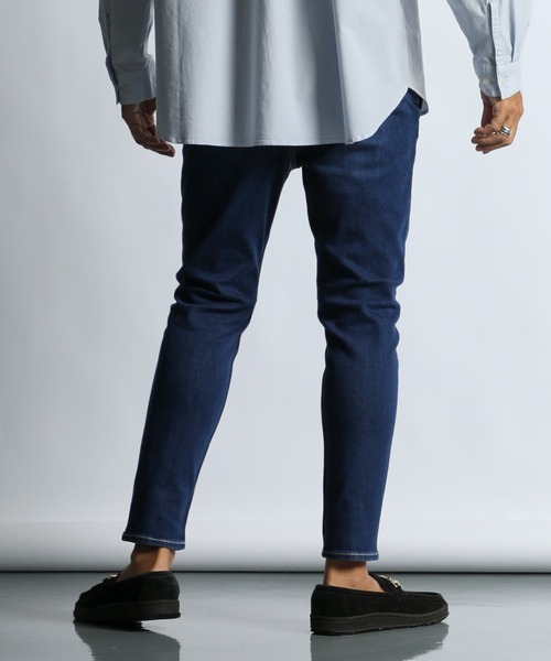 The DUFFER of ST.GEORGE（ザダファーオブセントジョージ）の「FREE FIT SUPER STRETCH "ISKO" DENIM：スーパーストレッチ ISKO(イスコ) デニム（デニムパンツ・メンズ・ライトインディゴブルー/ダークインディゴブルー/インディゴブルー・SMALL/X-LARGE/LARGE/MEDIUM）」の16枚目の写真
