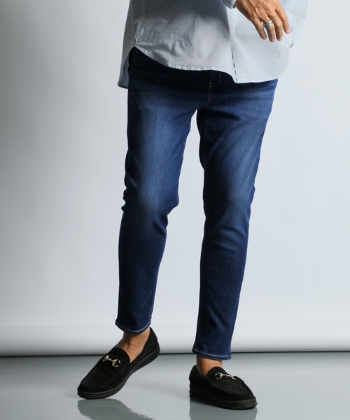 The DUFFER of ST.GEORGE（ザダファーオブセントジョージ）の「FREE FIT SUPER STRETCH "ISKO" DENIM：スーパーストレッチ ISKO(イスコ) デニム（デニムパンツ・メンズ・ライトインディゴブルー/ダークインディゴブルー/インディゴブルー・SMALL/X-LARGE/LARGE/MEDIUM）」の18枚目の写真