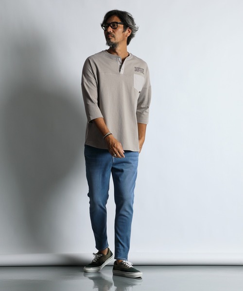The DUFFER of ST.GEORGE（ザダファーオブセントジョージ）の「FREE FIT SUPER STRETCH "ISKO" DENIM：スーパーストレッチ ISKO(イスコ) デニム（デニムパンツ・メンズ・ライトインディゴブルー/ダークインディゴブルー/インディゴブルー・SMALL/X-LARGE/LARGE/MEDIUM）」の14枚目の写真