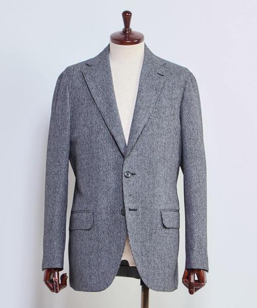 MEN'S MELROSE（メンズメルローズ）の「ハンドトゥース ウォッシャブルスーツ | 防シワ / ストレッチ（スーツセット・メンズ・グレー/ネイビー・2/3/4/5）」の13枚目の写真