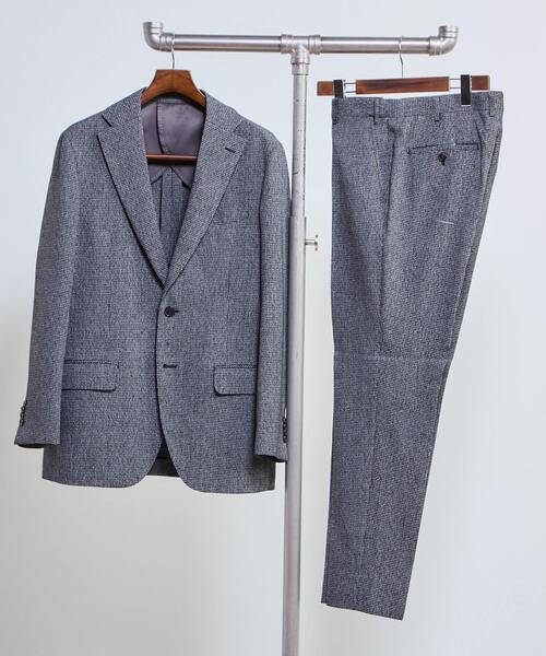 MEN'S MELROSE（メンズメルローズ）の「ハンドトゥース ウォッシャブルスーツ | 防シワ / ストレッチ（スーツセット・メンズ・グレー/ネイビー・2/3/4/5）」の16枚目の写真