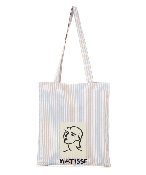 LAKOLE(ラコレ)の「【ラコレ アート】マルチストライプトートバッグ / 585257(トートバッグ・レディース・ブルー/イエロー/ブラウン・FREE)」の5枚目の写真