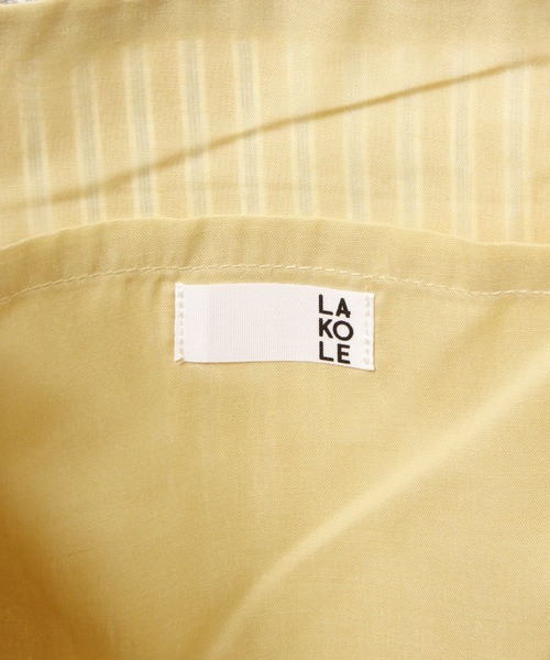 LAKOLE(ラコレ)の「【ラコレ アート】マルチストライプトートバッグ / 585257(トートバッグ・レディース・ブルー/イエロー/ブラウン・FREE)」の10枚目の写真