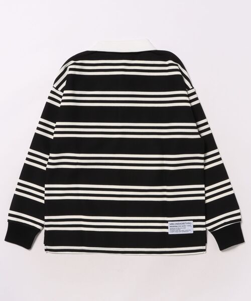 maarook(マルーク)の「ボーダーNoラガーシャツ(Tシャツ/カットソー・キッズ・ブラック/グリーン・170cm/160cm/140cm/150cm)」の3枚目の写真