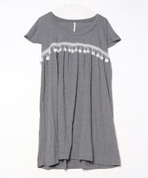 SUNAOKUWAHARA　スナオクワハラ　ドット　チュニック　ワンピース　 M SUNAOKUWAHARAスナオクワハラドットチュニックワンピース M