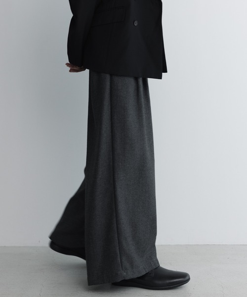 remer（リメール）の「loose herringbone buggy wide PT / ルーズヘリンボーンバギーワイドパンツ（その他パンツ・メンズ・ブラウン系その他/ブラック系その他・MEDIUM/SMALL/X-SMALL/LARGE）」の12枚目の写真