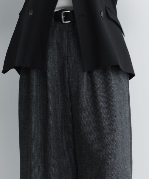 remer（リメール）の「loose herringbone buggy wide PT / ルーズヘリンボーンバギーワイドパンツ（その他パンツ・メンズ・ブラウン系その他/ブラック系その他・MEDIUM/SMALL/X-SMALL/LARGE）」の11枚目の写真