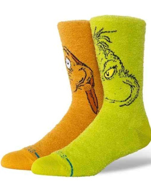 STANCE(スタンス)の「STANCE/スタンス ソックス "GRINCH(グリンチ)コラボモデル" GRINCH AND MAX A555D25GRI(ソックス/靴下・メンズ・グリーン・L/M)」の1枚目の写真