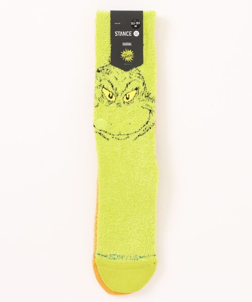 STANCE(スタンス)の「STANCE/スタンス ソックス "GRINCH(グリンチ)コラボモデル" GRINCH AND MAX A555D25GRI(ソックス/靴下・メンズ・グリーン・L/M)」の5枚目の写真
