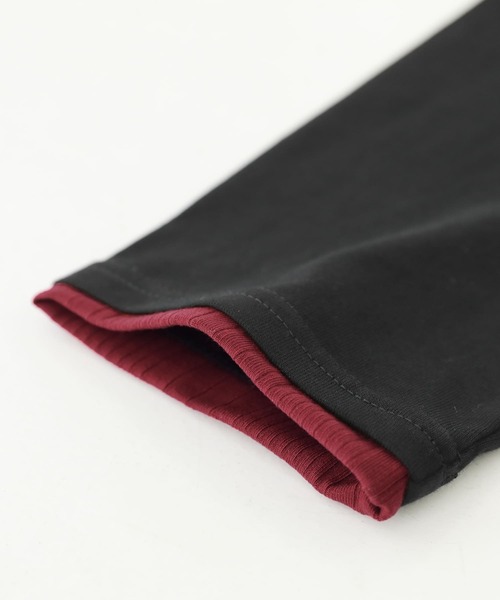 kOhAKU（コハク）の「『配色レイヤードライクカットソー』（Tシャツ/カットソー・レディース・ブラック/グレー・1/2）」の6枚目の写真