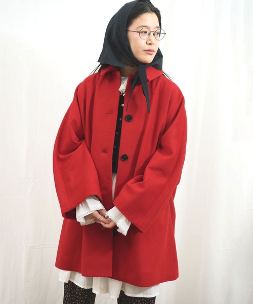 fig Ｌondon（フィグロンドン）の「_Minnie coat（その他アウター・レディース・ブラック/カーキ/レッド・FREE）」の3枚目の写真