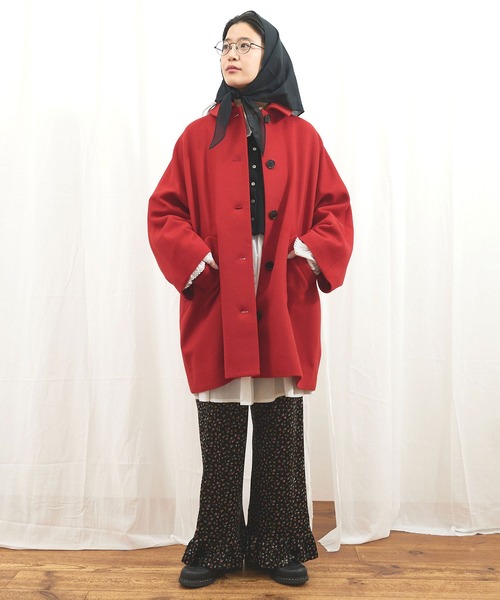 fig Ｌondon（フィグロンドン）の「_Minnie coat（その他アウター・レディース・ブラック/カーキ/レッド・FREE）」の4枚目の写真