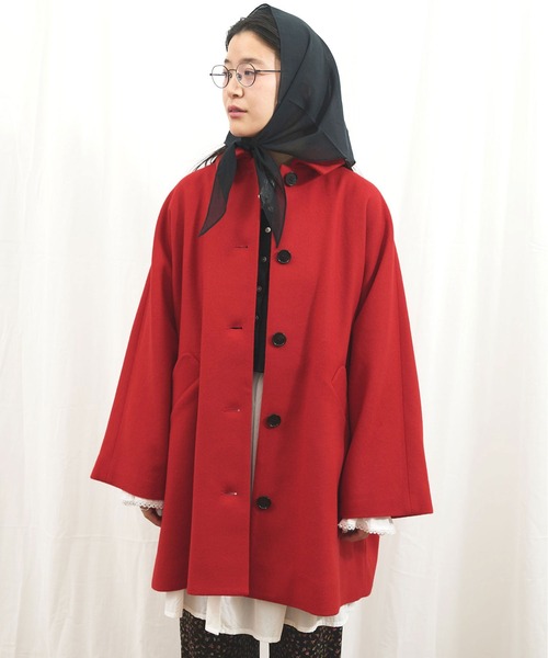 fig Ｌondon（フィグロンドン）の「_Minnie coat（その他アウター・レディース・ブラック/カーキ/レッド・FREE）」の6枚目の写真