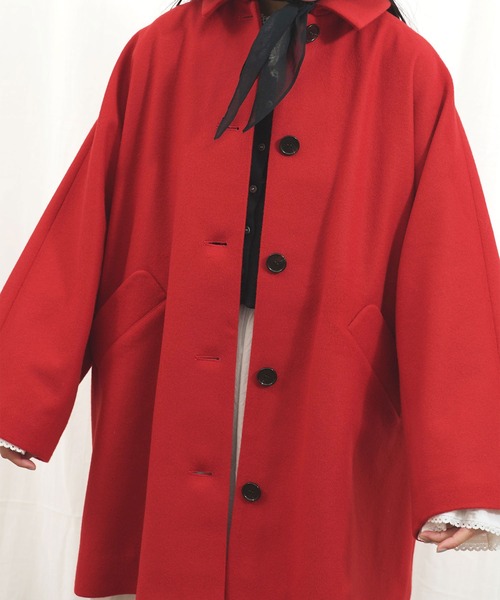 fig Ｌondon（フィグロンドン）の「_Minnie coat（その他アウター・レディース・ブラック/カーキ/レッド・FREE）」の10枚目の写真