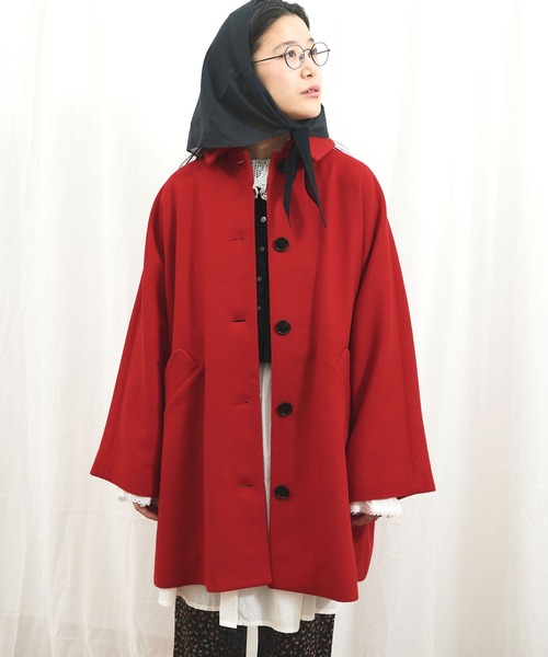 fig Ｌondon（フィグロンドン）の「_Minnie coat（その他アウター・レディース・ブラック/カーキ/レッド・FREE）」の5枚目の写真