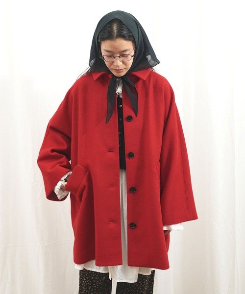 fig Ｌondon（フィグロンドン）の「_Minnie coat（その他アウター・レディース・ブラック/カーキ/レッド・FREE）」の9枚目の写真