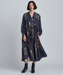 ハウスオブロータス花柄 ゆったり ボタン ワンピース レディース size M ハウスオブロータス花柄 ゆったり ボタン ワンピース レディース