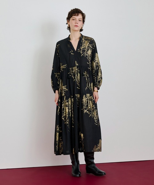 ハクプリントティアードワンピース（ワンピース）｜HOUSE OF