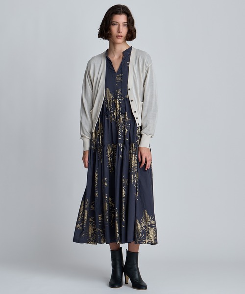 ハクプリントティアードワンピース（ワンピース）｜HOUSE OF LOTUS