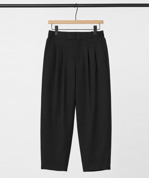 THE TOKYO(ザトウキョウ)の「【THE TOKYO/ザトウキョウ】Art Pique Wide Tapered Pants(スラックス・メンズ・ブラック/ダークネイビー・48/46/44)」の2枚目の写真