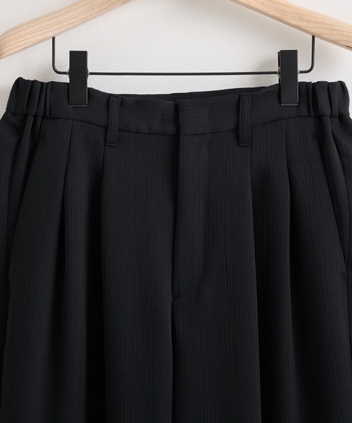 THE TOKYO(ザトウキョウ)の「【THE TOKYO/ザトウキョウ】Art Pique Wide Tapered Pants(スラックス・メンズ・ブラック/ダークネイビー・48/46/44)」の4枚目の写真