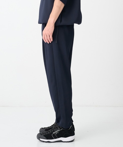 THE TOKYO(ザトウキョウ)の「【THE TOKYO/ザトウキョウ】Art Pique Wide Tapered Pants(スラックス・メンズ・ブラック/ダークネイビー・48/46/44)」の12枚目の写真