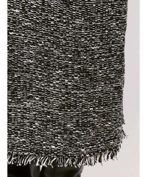 LAGUNAMOON（ラグナムーン）の「ニットツイードフリンジジャンパースカート（ジャンパースカート・レディース・ブラック/ベージュ・SMALL/MEDIUM）」の20枚目の写真