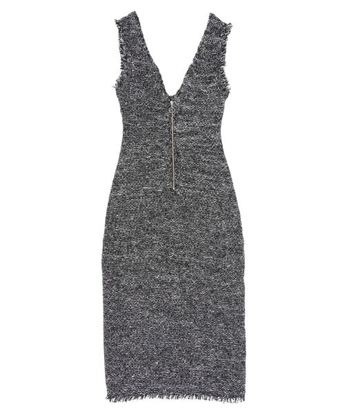 セール】ニットツイードフリンジジャンパースカート（ジャンパー